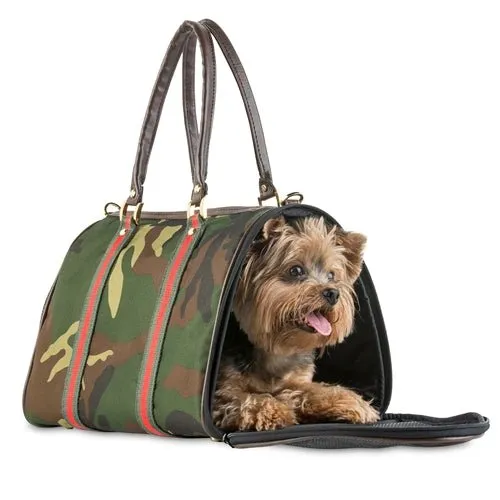 JL Duffel Camouflage Carrier with Red Stripe