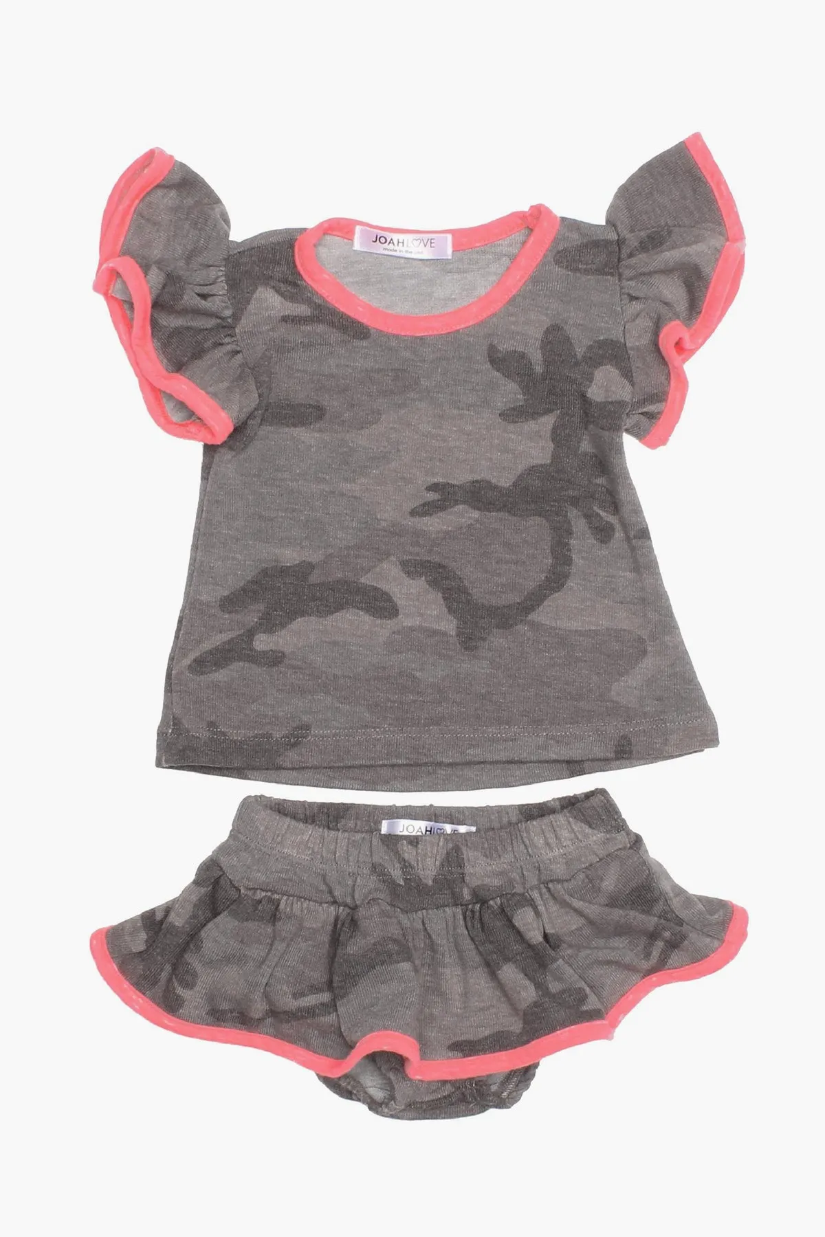 Joah Love Ellen Camo Baby Girls Set - Grey