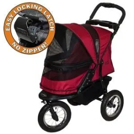 Jogger No-Zip Pet Stroller - Rugged Red