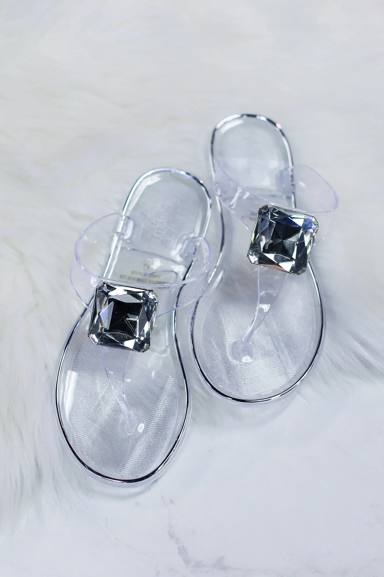 Jolie Sandals: Clear