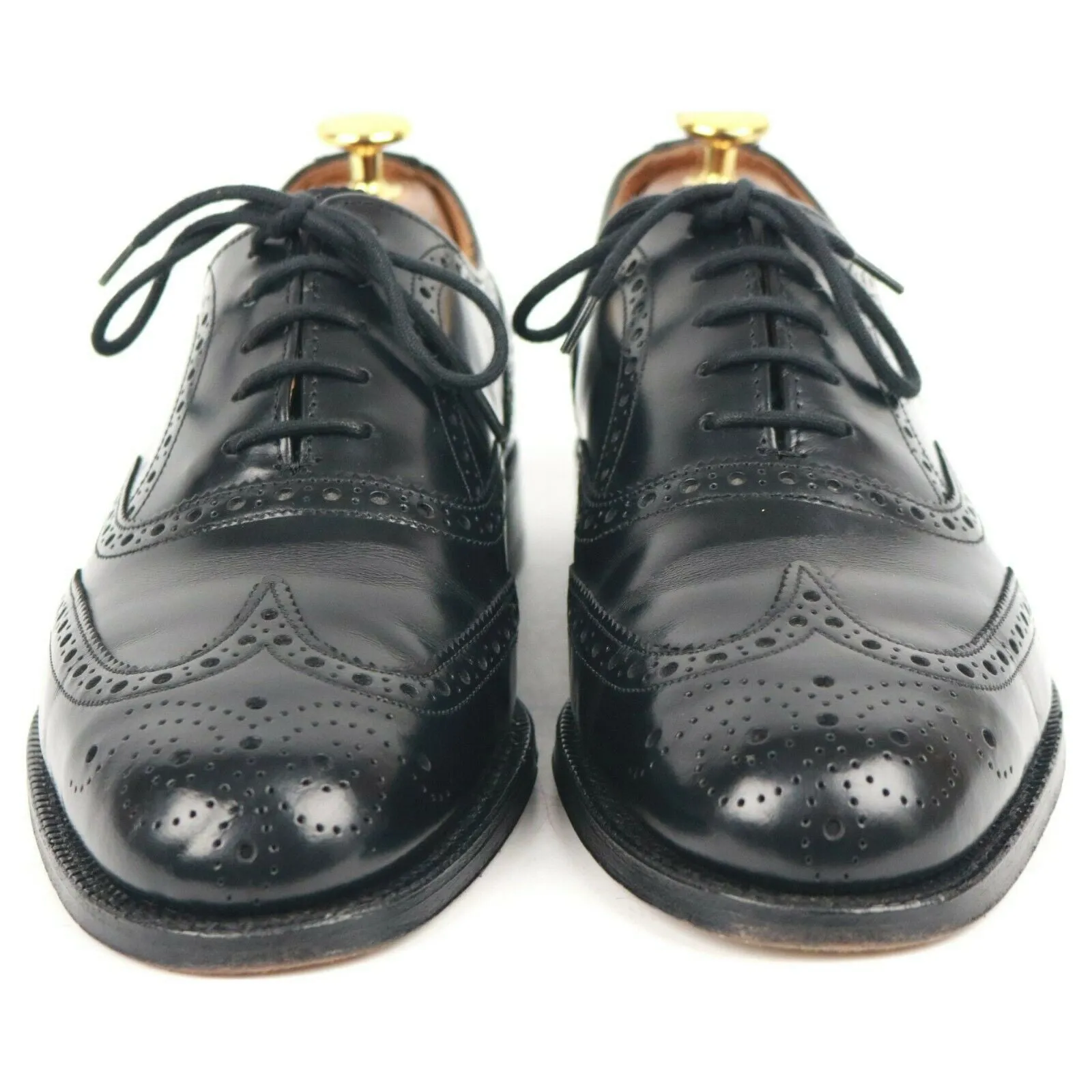 Jones 'Taber' Black Leather Brogues UK 6 F