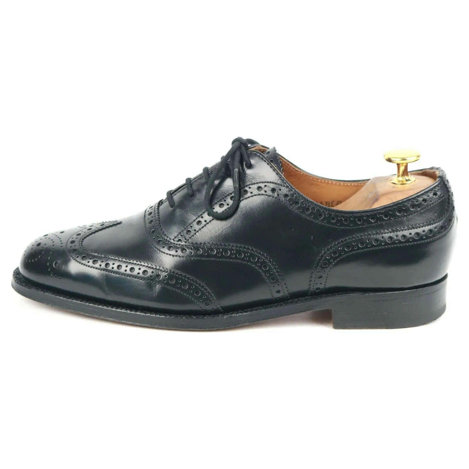 Jones 'Taber' Black Leather Brogues UK 6 F