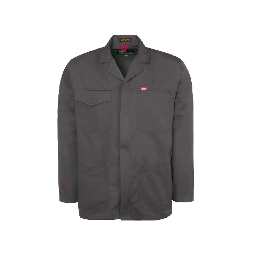 JONSSON POLYCOTTON WORK JACKET COLOUR-CHARCOAL SIZE-S