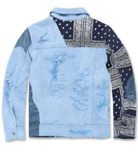 Jordan Craig - Kids  Denim Jacket- Colts - Sky Blue/Navy