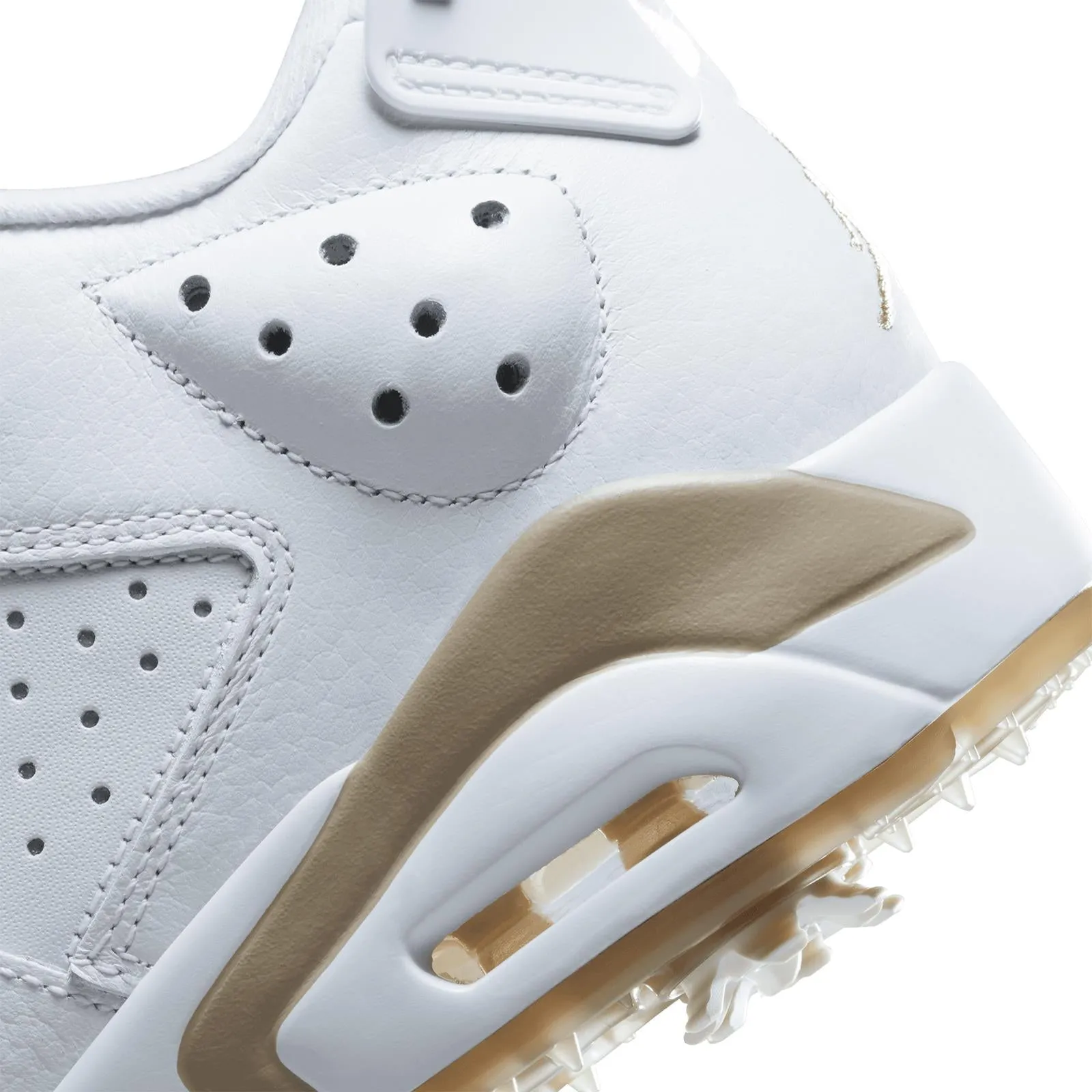 Jordan Retro 6 Golf Shoe White/Khaki - AW23