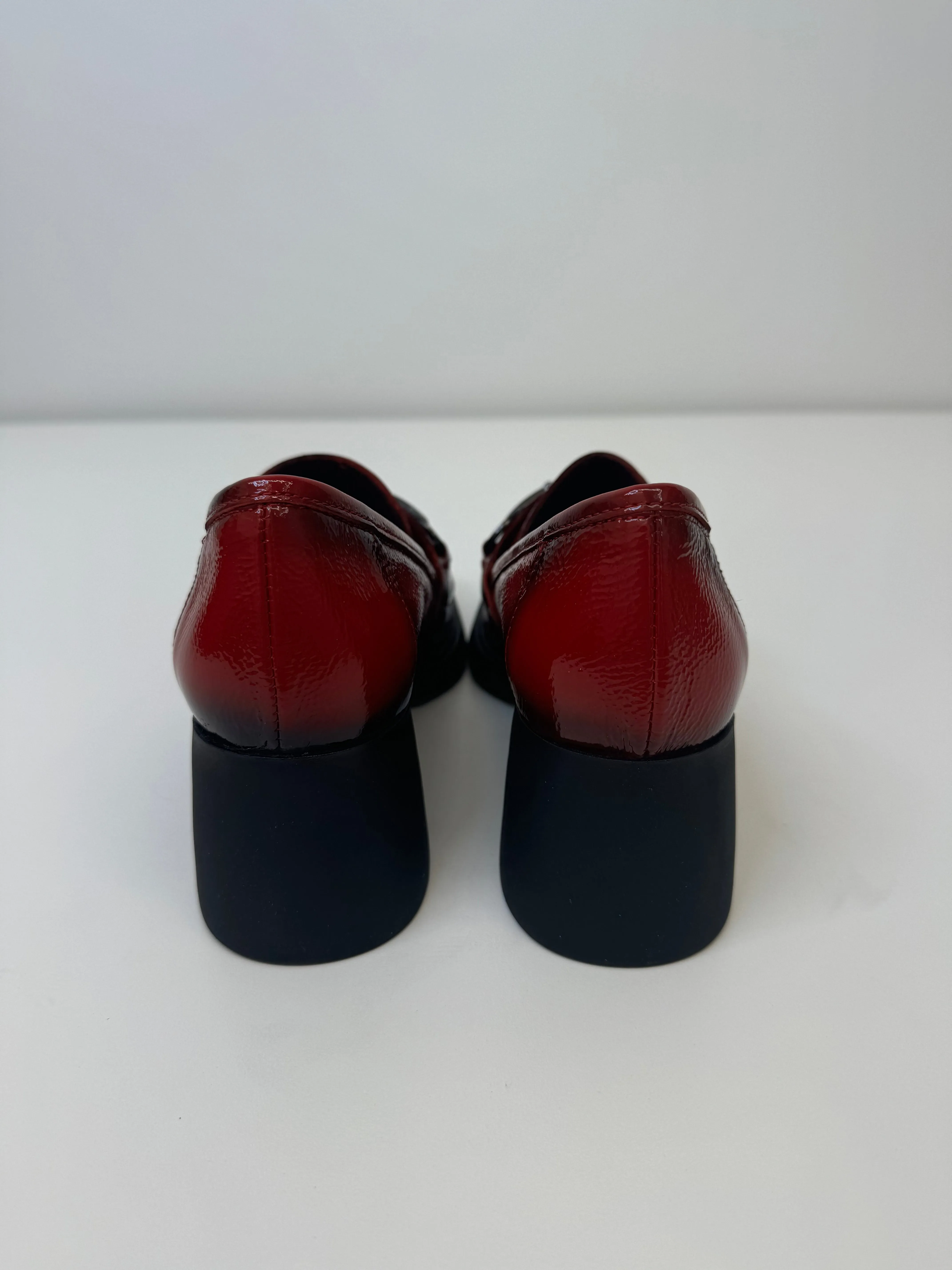 JOSE SAENZ Red Heel Loafers