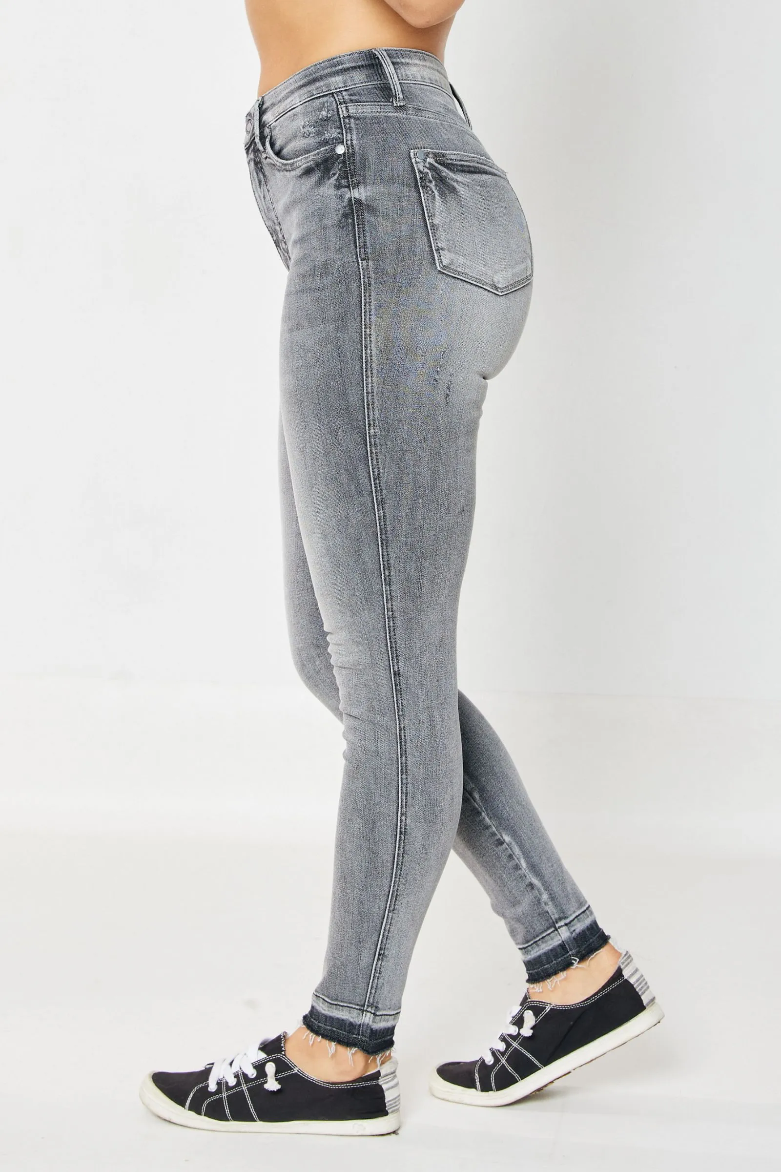 Judy Blue High Waist Tummy Control Release Hem Skinny Denim 88792