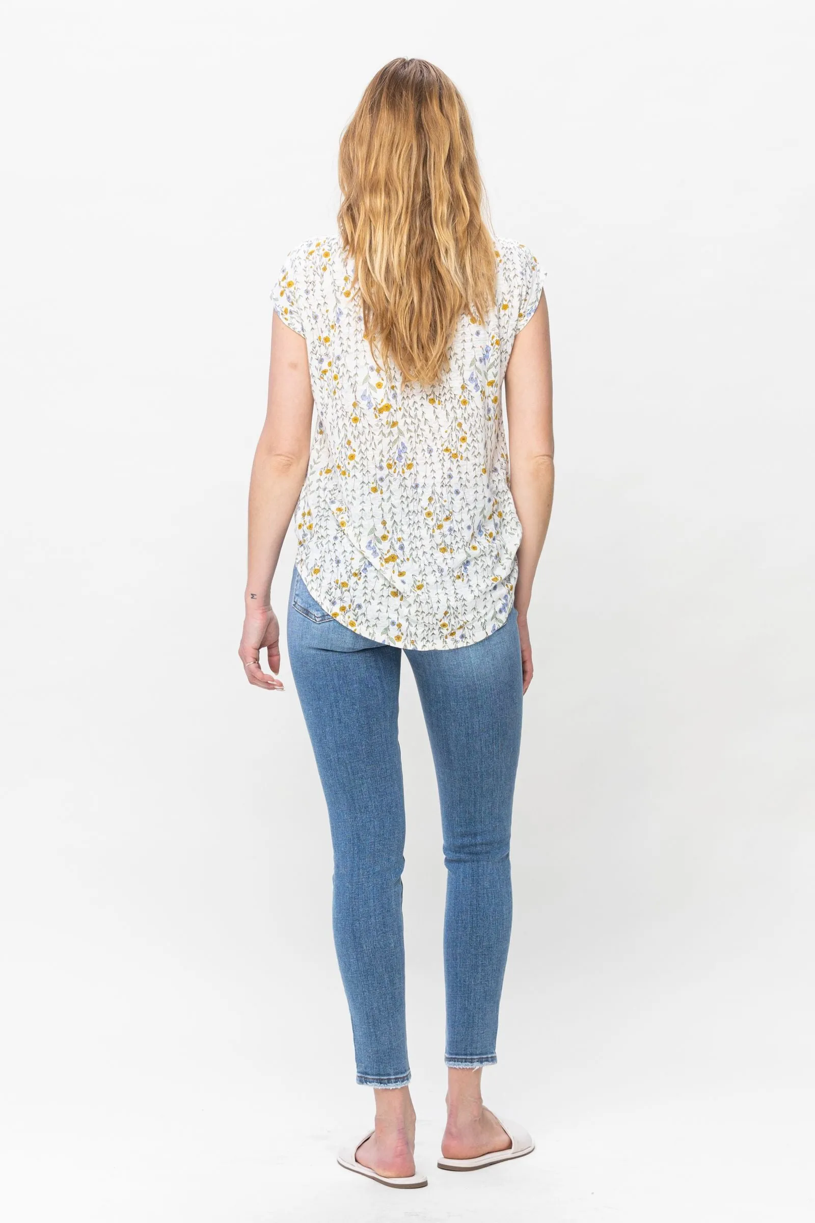 Judy Blue Mid Rise Vintage Skinny Denim 82548