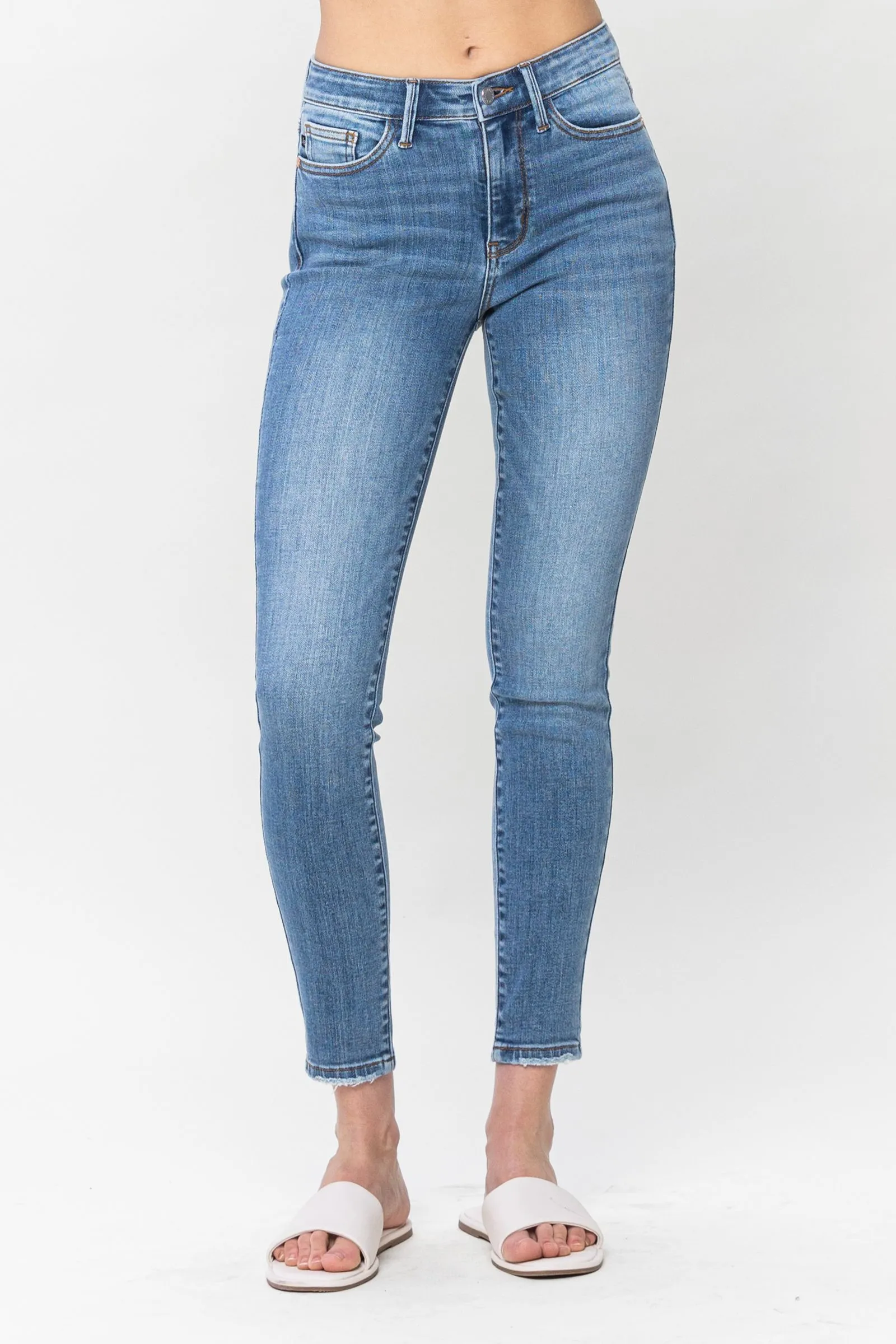 Judy Blue Mid Rise Vintage Skinny Denim 82548