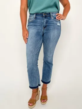 Judy Blue Release Hem Cropped Jeans