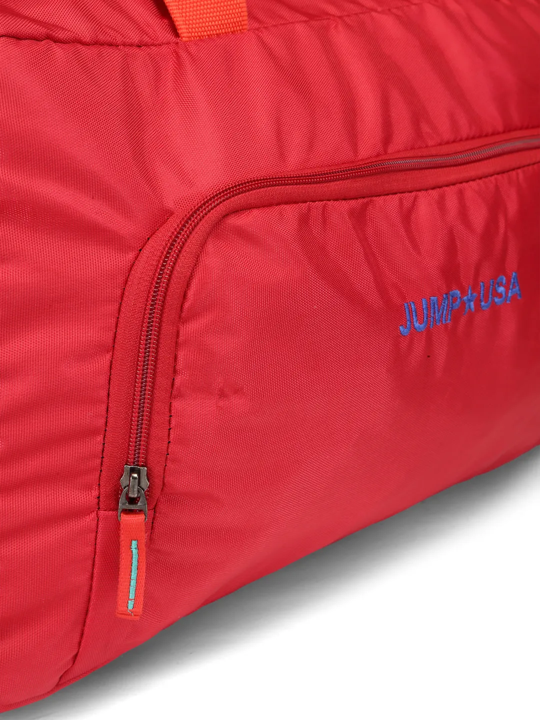 JUMP USA Unisex Red & Royal Blue Solid Hand Duffle Bag