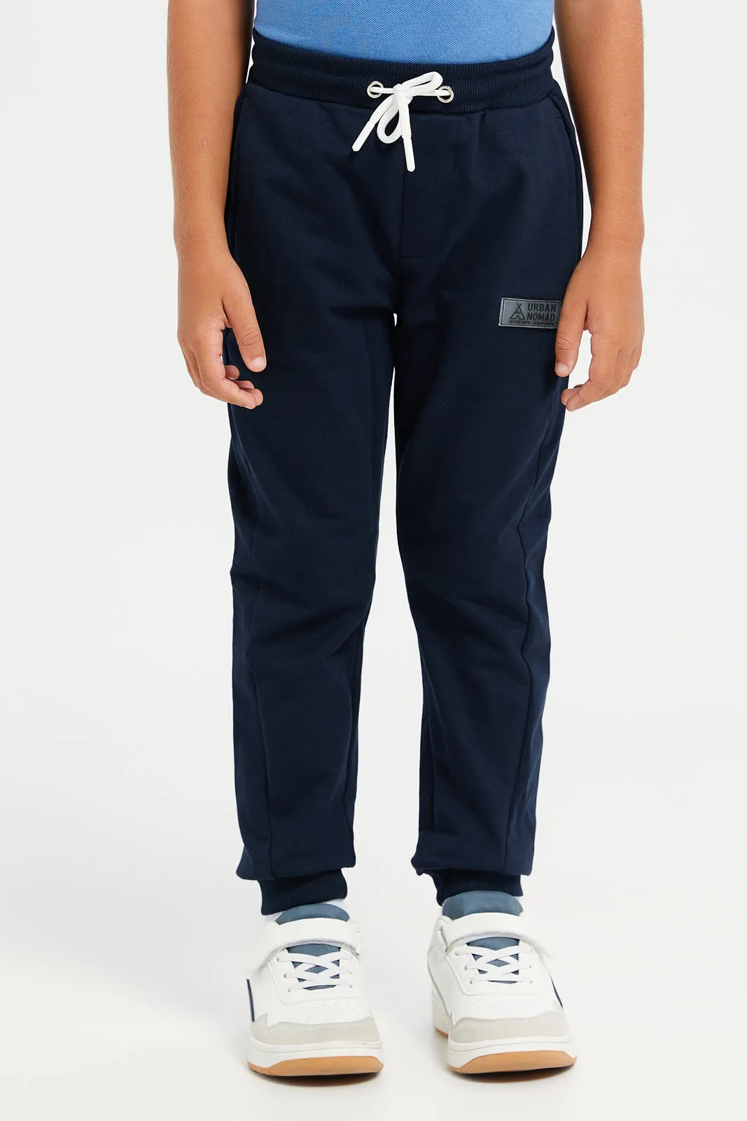 Junior Boys Navy Basic Track Pants