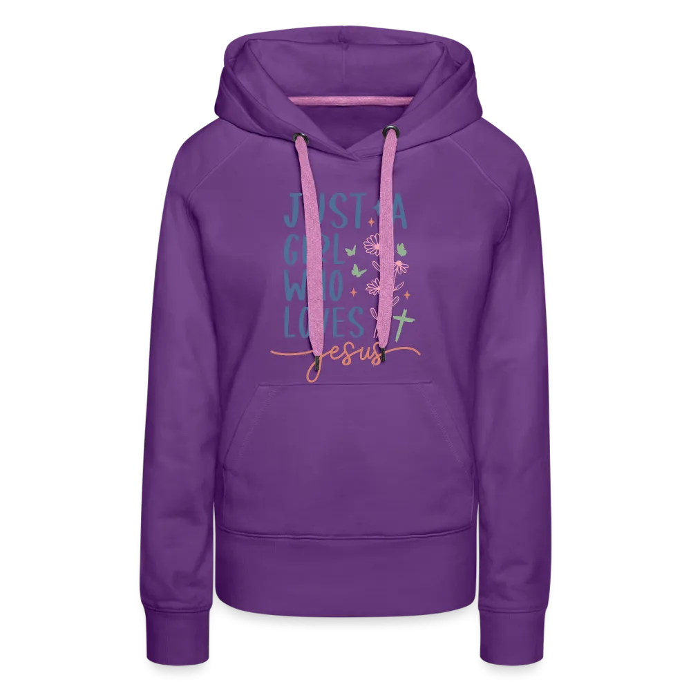 Just A Girl Who Loves Jesus Women’s Premium Hoodie