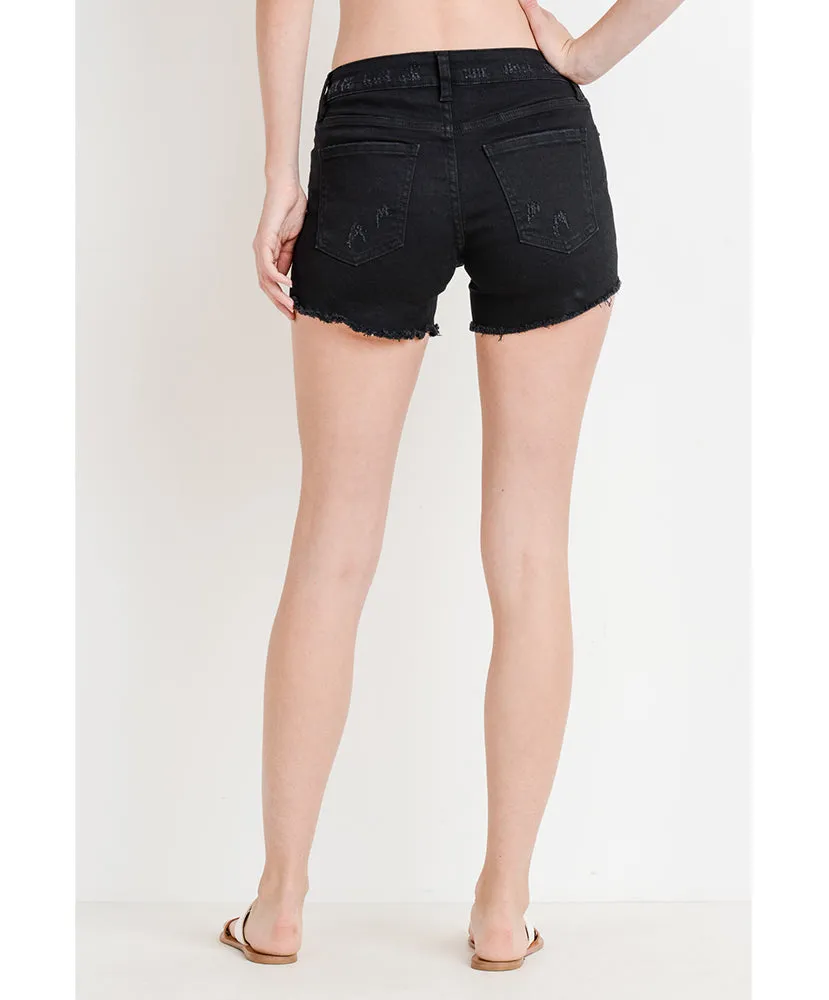 Just USA - Mid Rise Super Destroyed Shorts