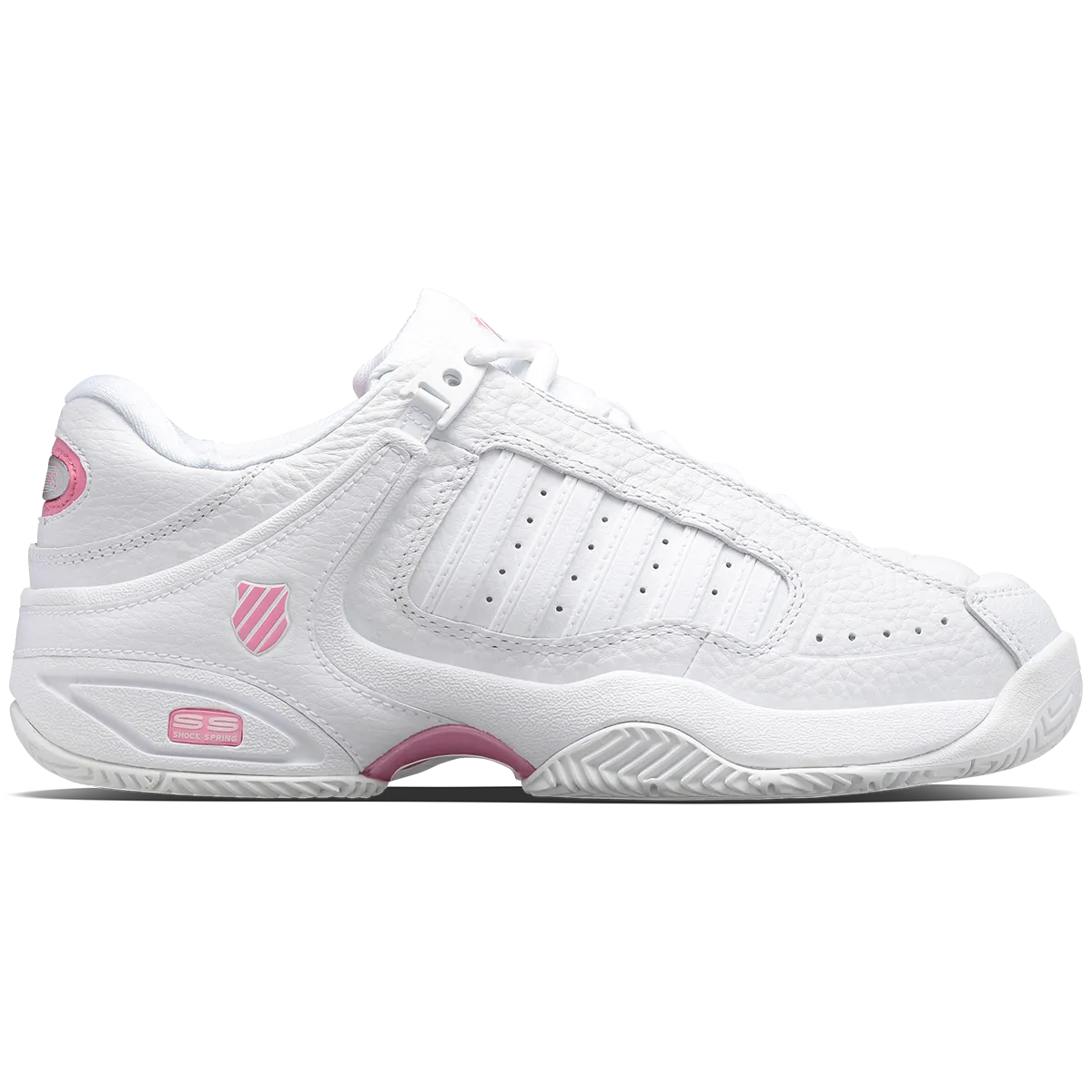 K-Swiss Women's Defier RS Tennis Shoes White Sachet Pink