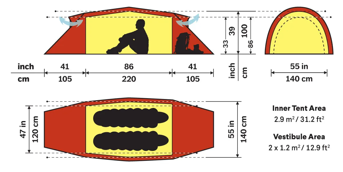 Kaitum 2 Person Tent