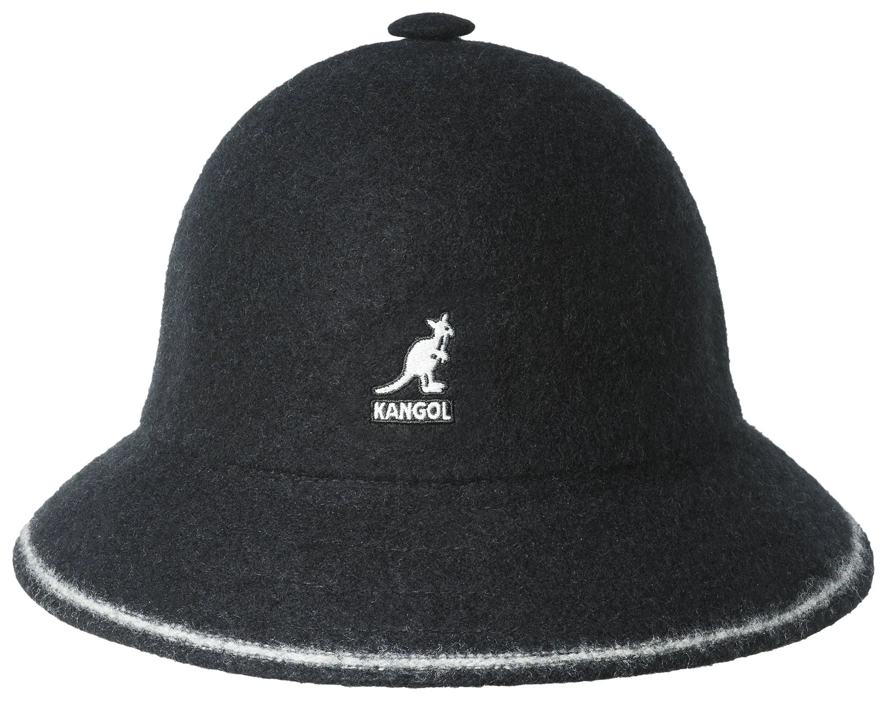 Kangol Stripe Casual Wool Bucket Hat