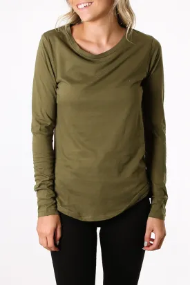 Kara Long Sleeve Tee Green