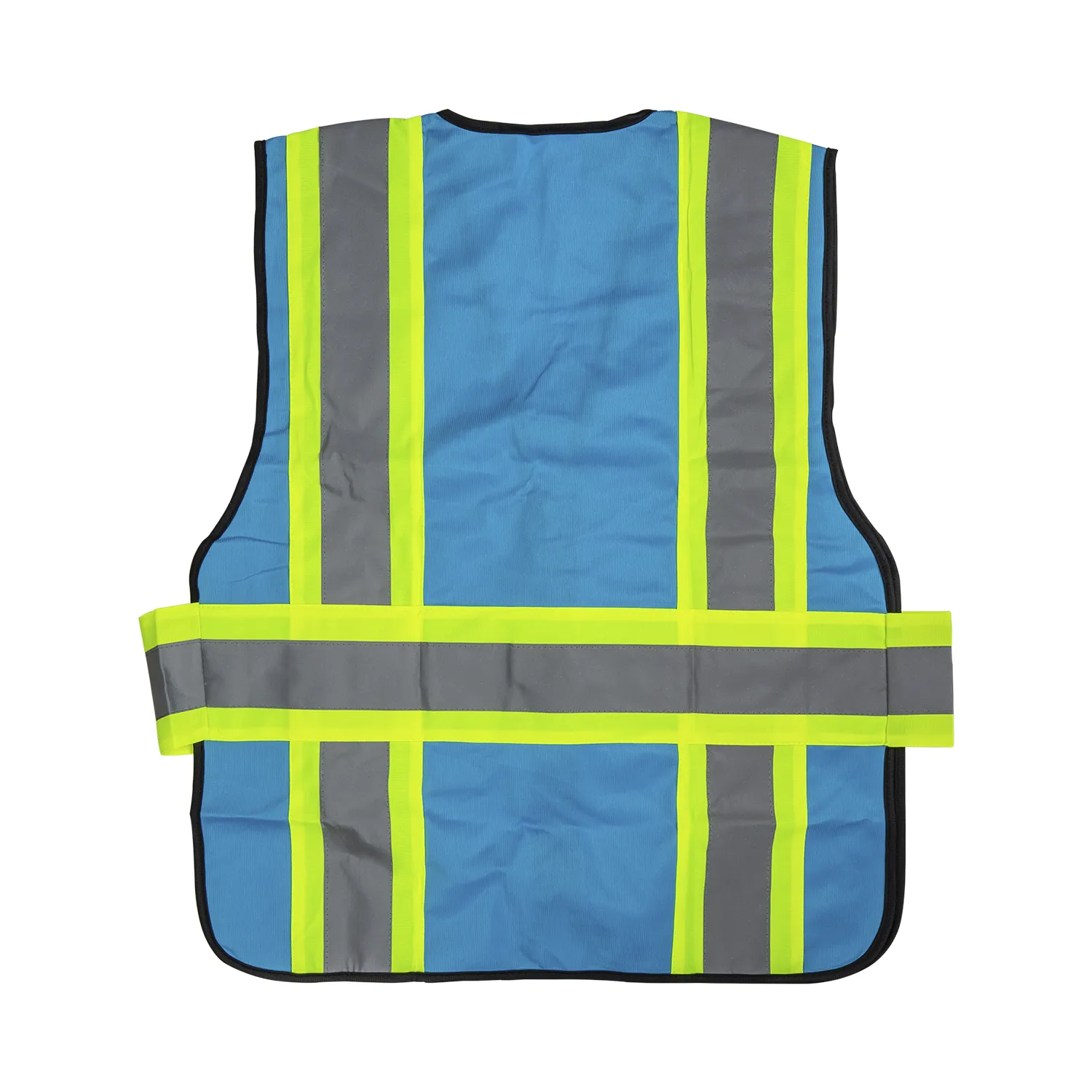 Karat High Visibility Reflective Safety Vest with Zipper Fastening (Blue), X-Large - 1 pc