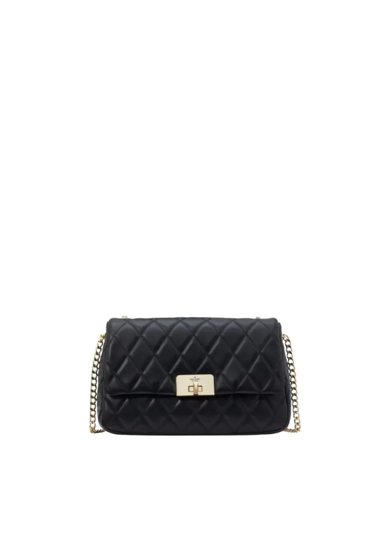 Kate Spade Carey Medium Flap Shoulder Bag In Black KH228