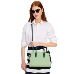 Kate Spade Knott Colorblocked Satchel Bag Medium Top Zip In Beach Glass KG850