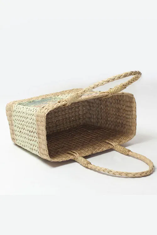 Kauna Grass Peacock Shopping Basket