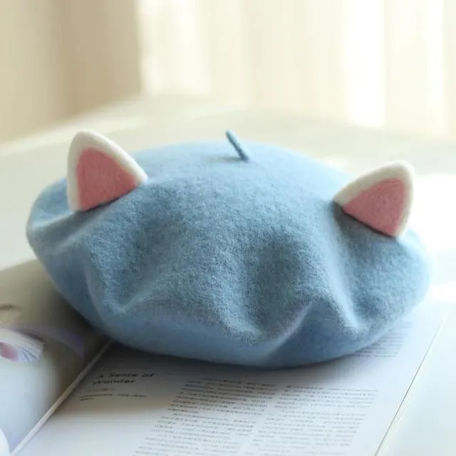 Kawaii Cat Ears Beret