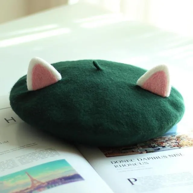 Kawaii Cat Ears Beret