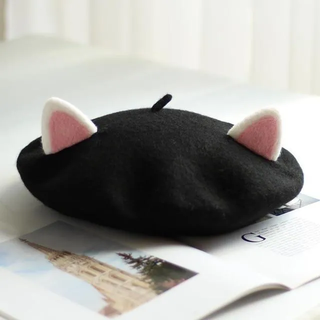 Kawaii Cat Ears Beret