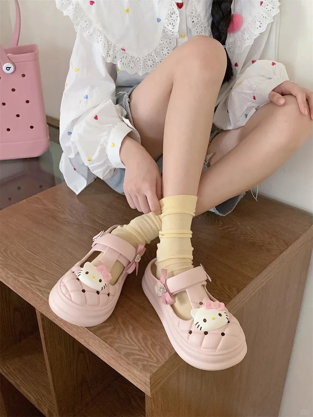 Kawaii Kitty Clogs Casual Sandals SK460