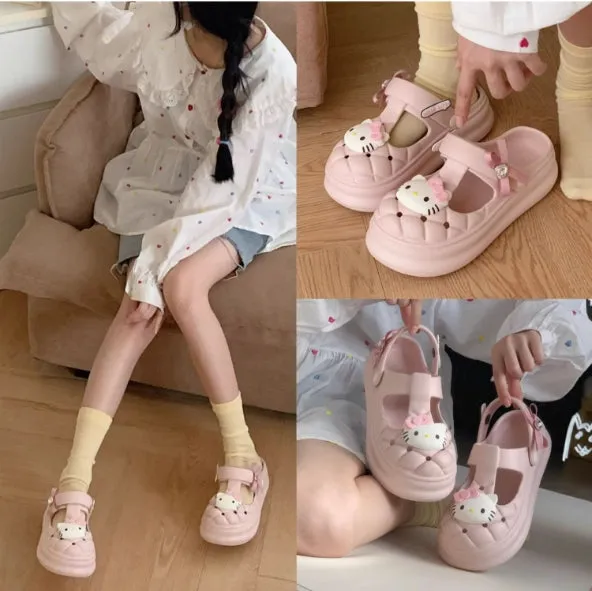 Kawaii Kitty Clogs Casual Sandals SK460