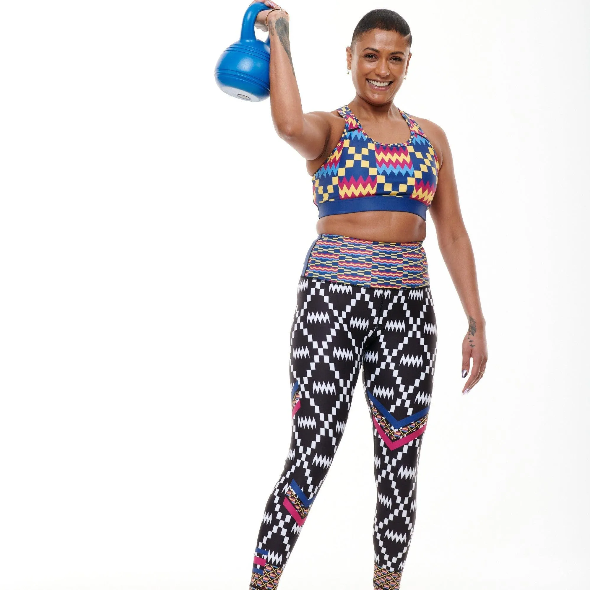 Kayentee Cerulean Splash Leggings