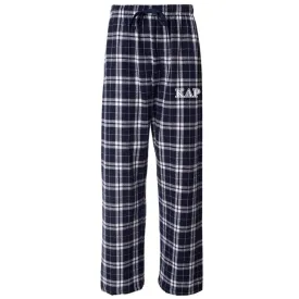 KDR Navy Plaid Flannel Pants