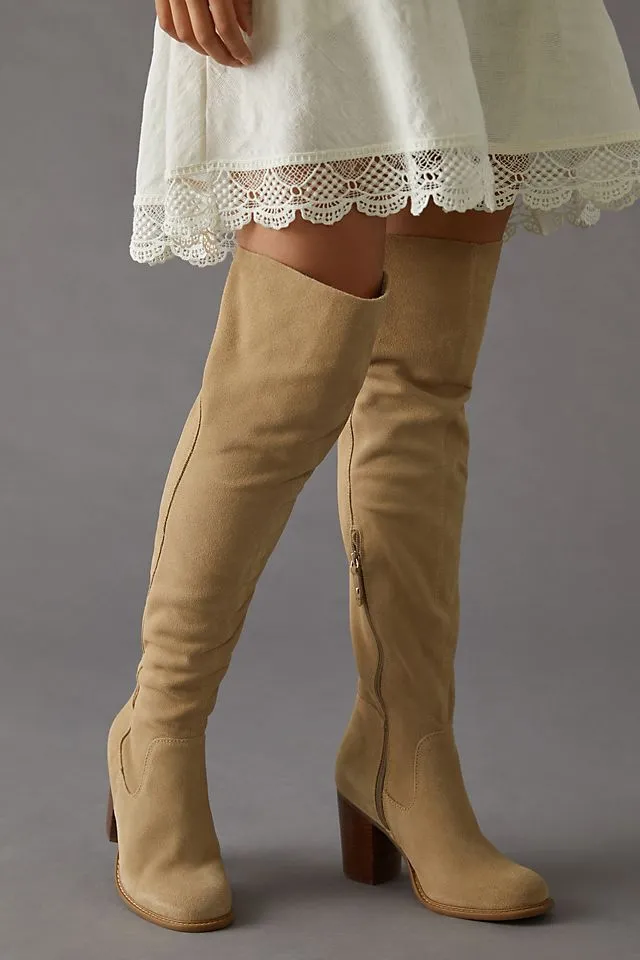 Kelsi Dagger Brooklyn Logan Over The Knee Boots, Sand