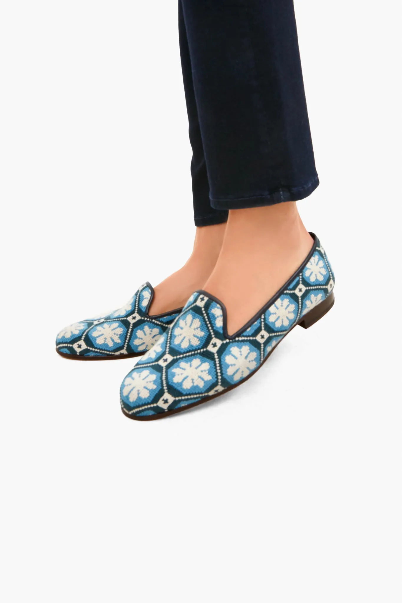 Kent Royal Patterned Needlepoint Loafers