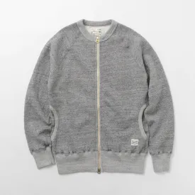 KEPANI / Crew Neck Full Zip Sweat Jacket