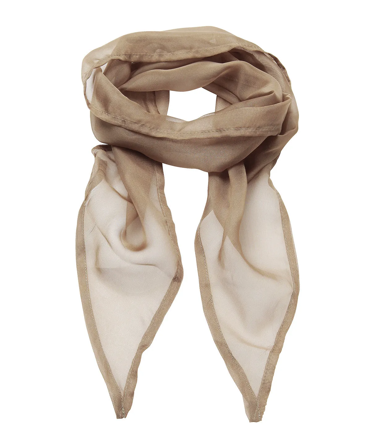 Khaki - 'Colours' Chiffon scarf