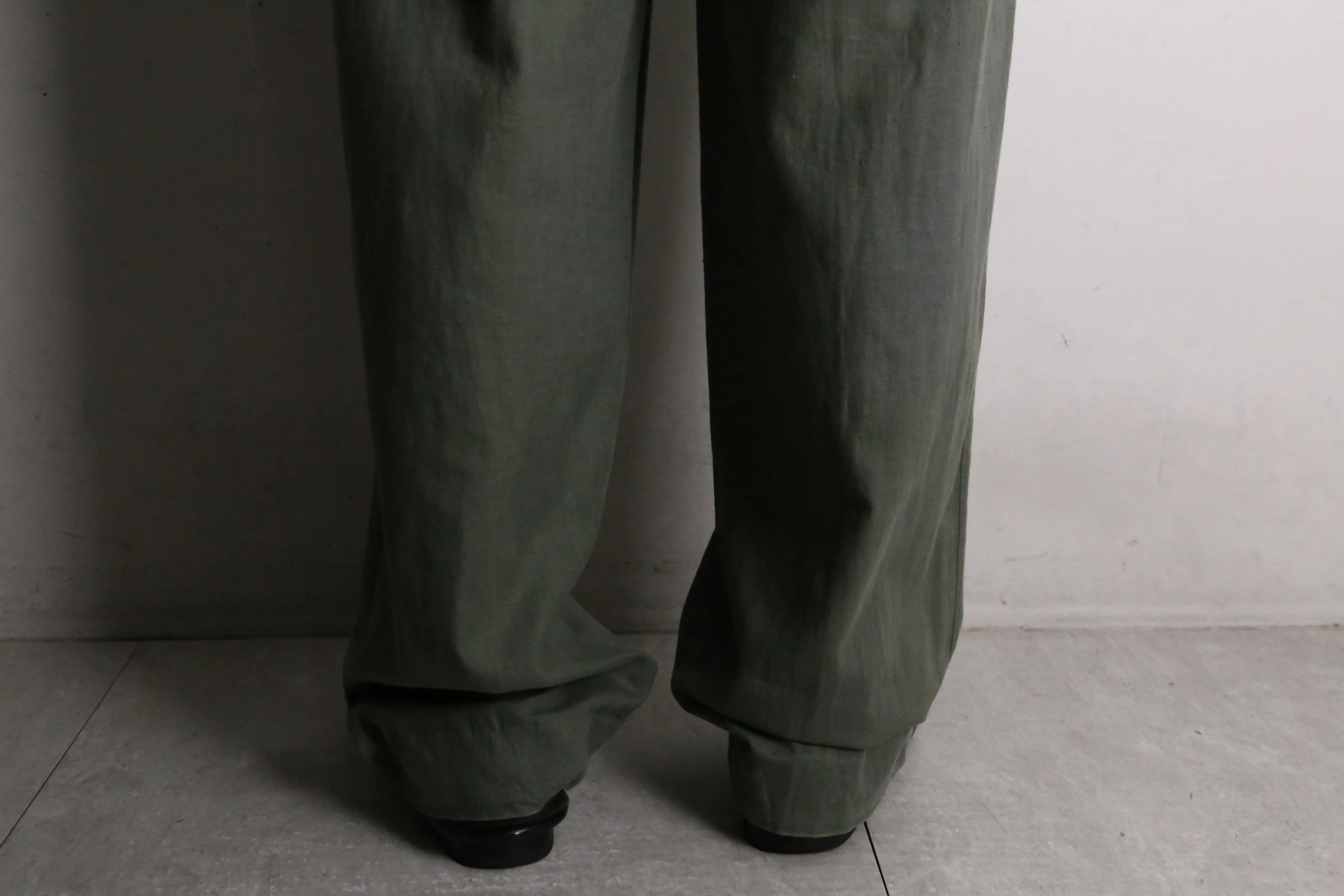 khaki cotton easy pants