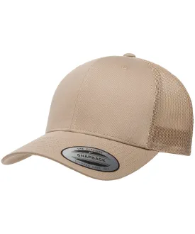 Khaki/Khaki - Retro trucker cap (6606)