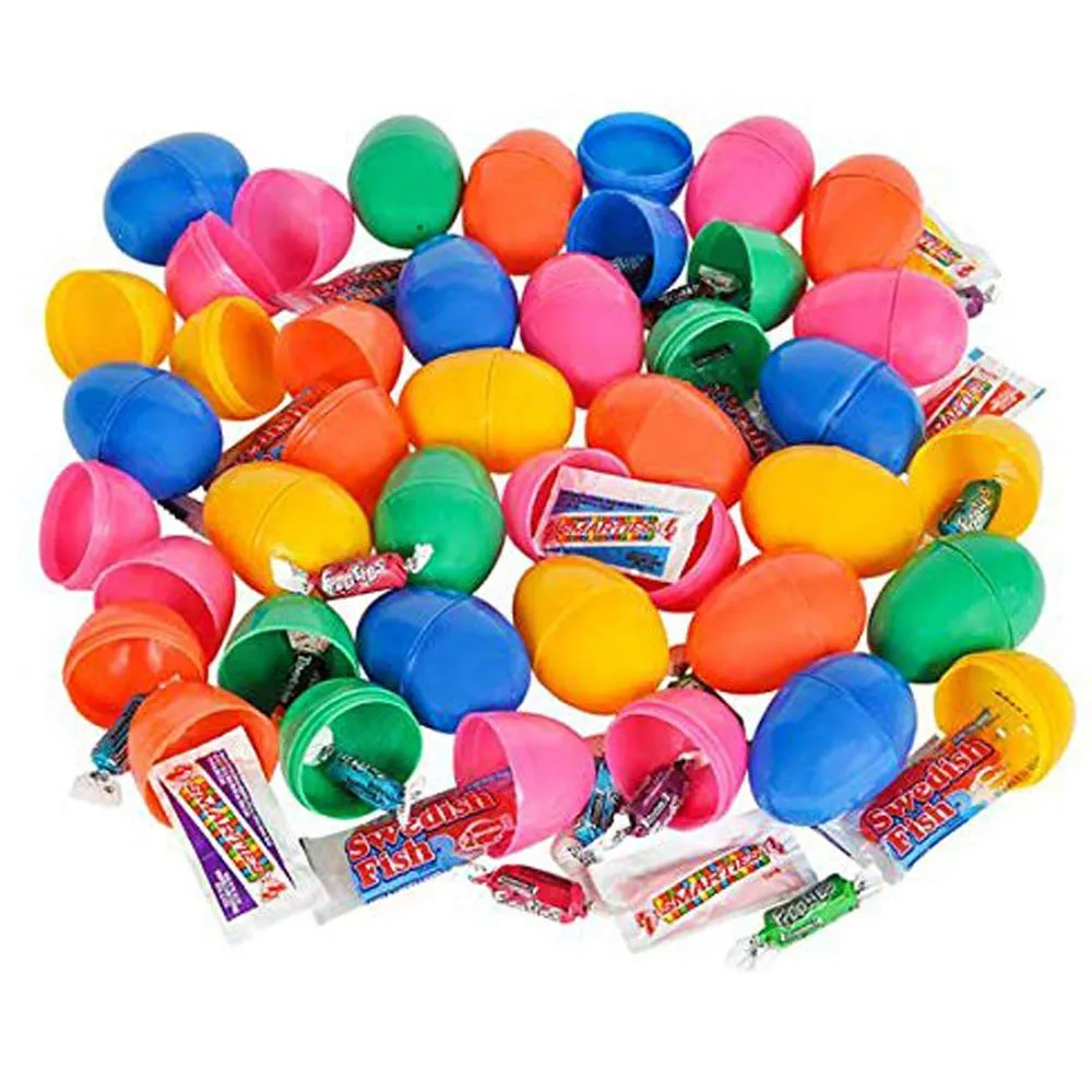 Kicko Candy Filled Surprise Egg - 20 Pack - Assorted Colorful Easter Bunny Egg Toys