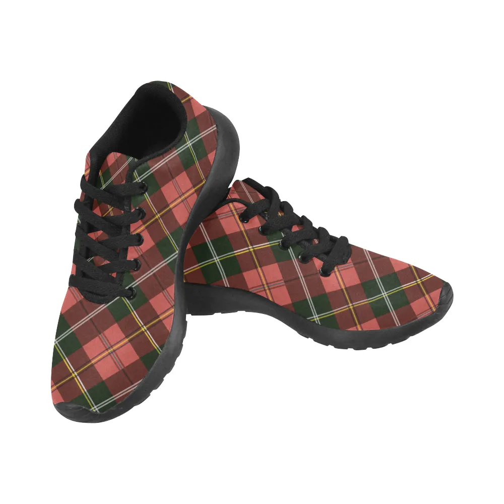 Kid's Christmas Plaids Print Canvas Sneakers