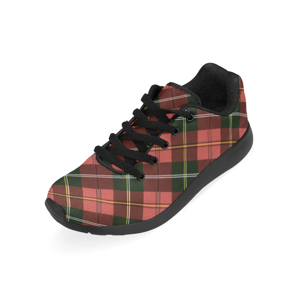 Kid's Christmas Plaids Print Canvas Sneakers