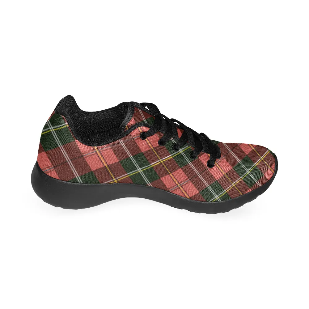 Kid's Christmas Plaids Print Canvas Sneakers