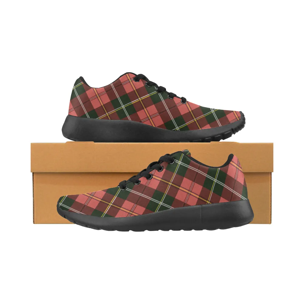 Kid's Christmas Plaids Print Canvas Sneakers