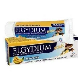 Kids Elgydium toothpaste against tooth decay banana