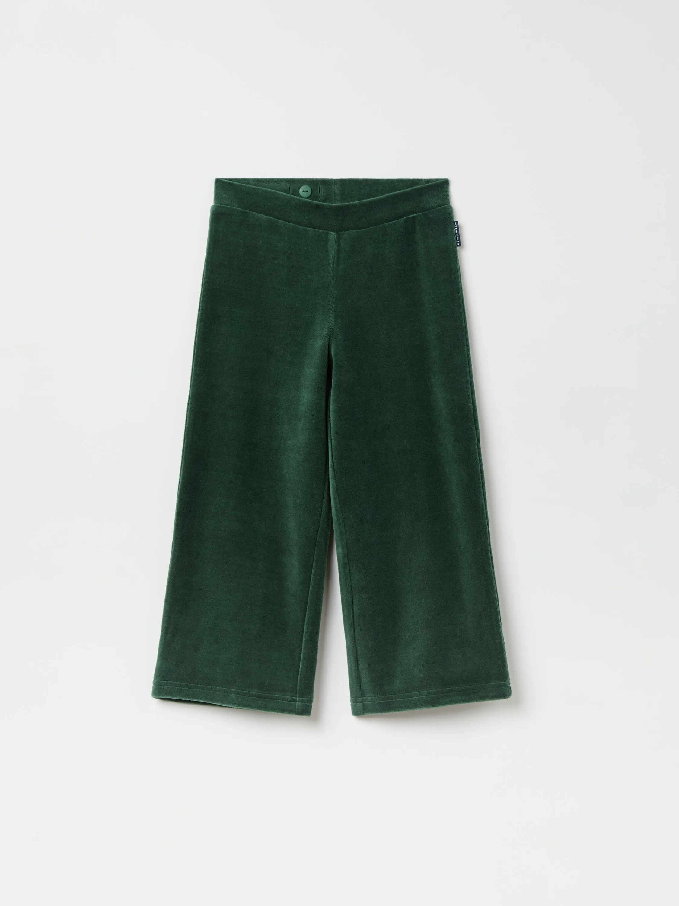 Kids Flared Velour Trousers