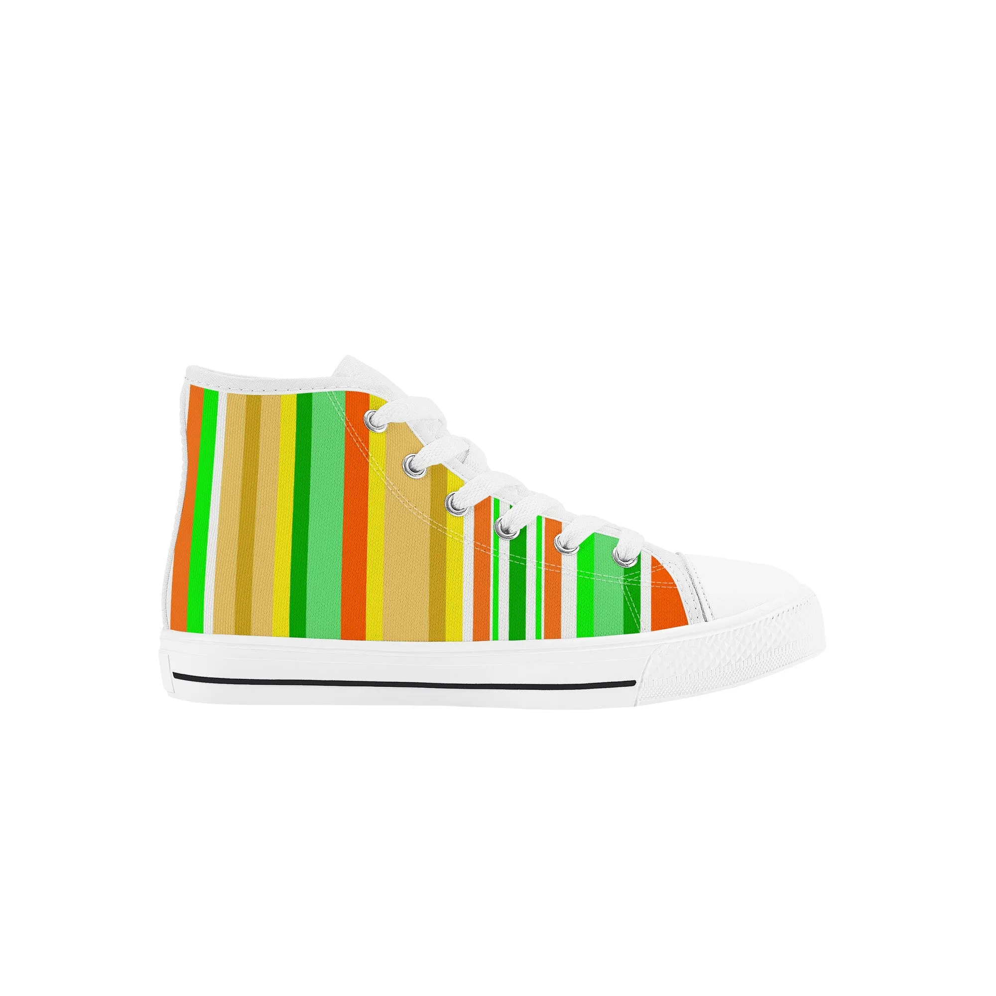 Kids High Top Sneakers - Stripes