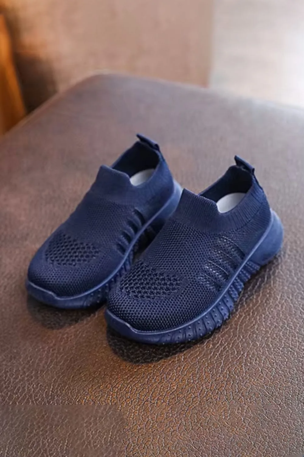 Kid's Lightweight Slip-On Knit Sneakers