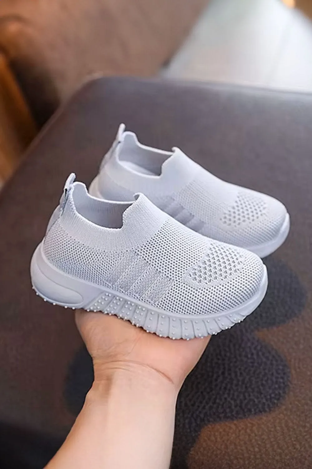 Kid's Lightweight Slip-On Knit Sneakers