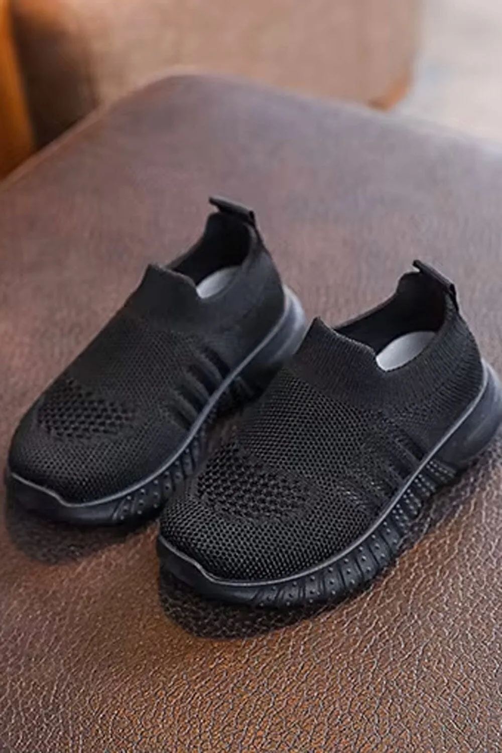 Kid's Lightweight Slip-On Knit Sneakers